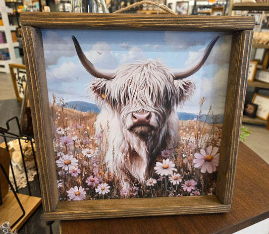 White Highlander Flower Field