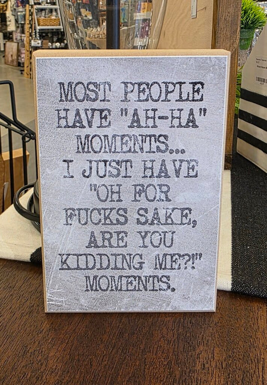 Ah-Ha Moments Block