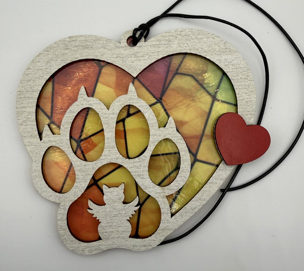 Decorative Window Suncatcher Paw