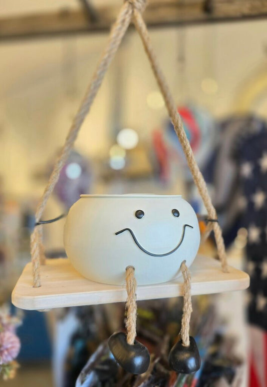 Swinging Face Planter