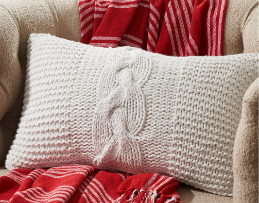 Cable Knit Sweater Pillow