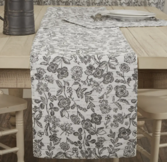 Gray Gables Floral Runner