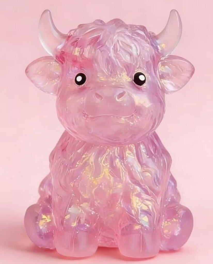 Squishy Pink Highland Cow