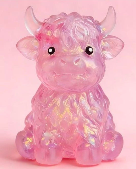 Squishy Pink Highland Cow