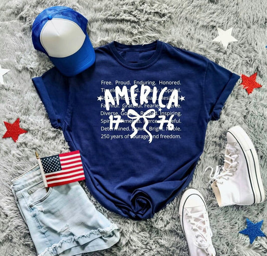 America Bow Tee