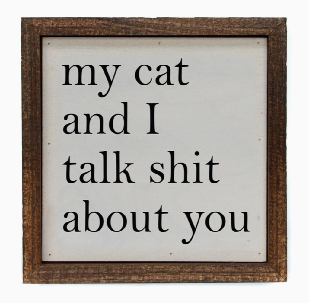 My Cat and I Talk