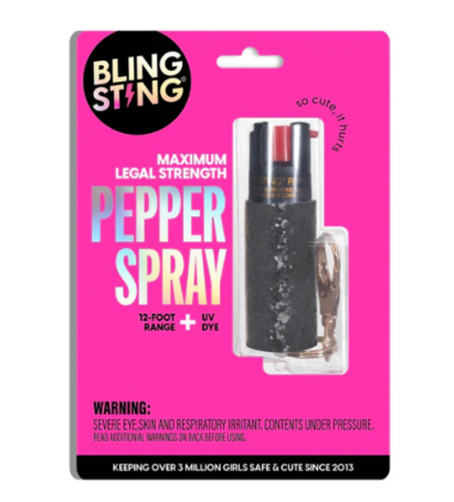 Black Glitter Pepper Spray