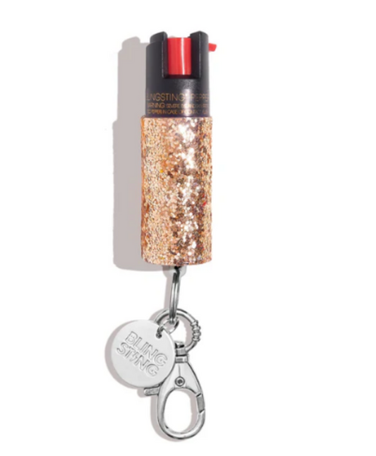Gold Glitter Pepper Spray
