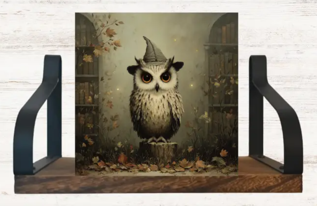 Witchy Owl Block