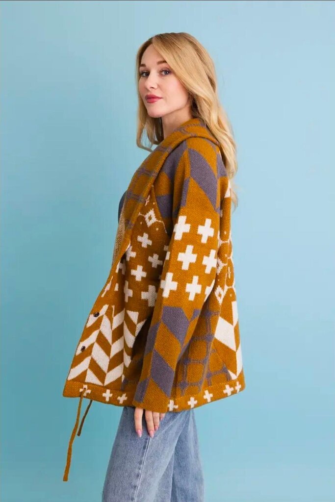 Geometric Knit Cardigan
