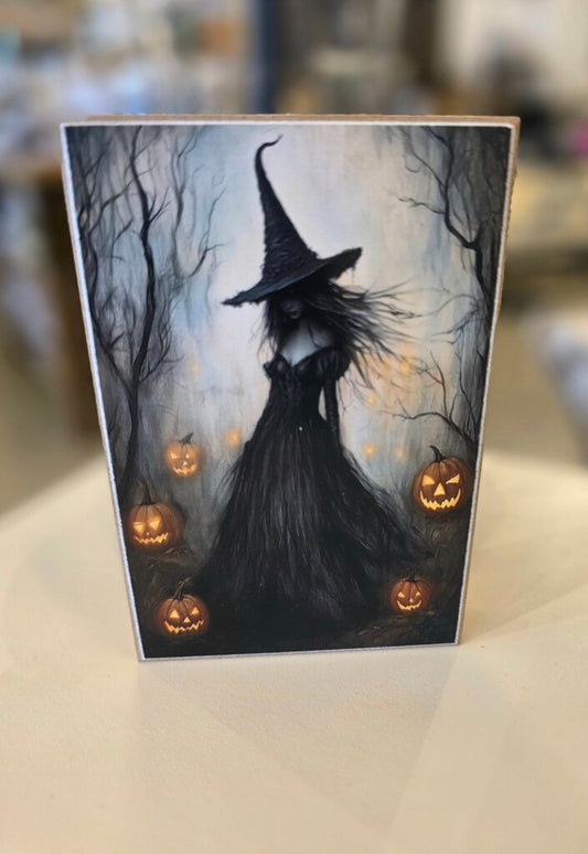 Witchy Pumpkin Block