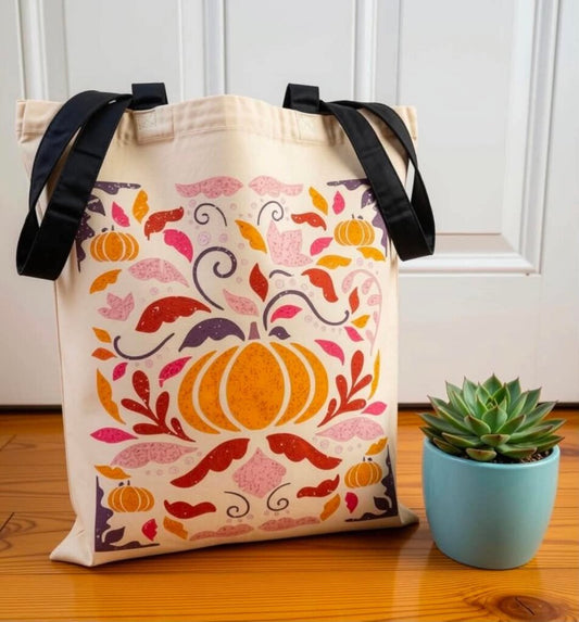 Boho Pumpkin Tote
