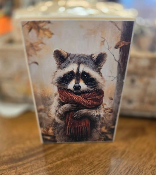 Fall Racoon Block