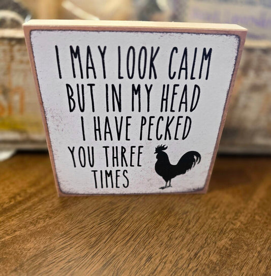 Look Calm Block