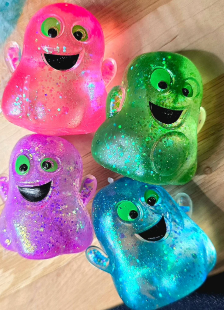 Squishy Glitter Ghost