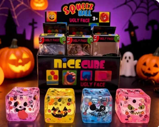 Halloween Funny Face Cube Squishy
