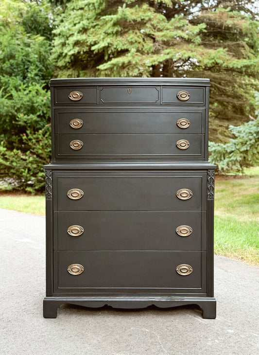 Mystic Jett Antique Dresser