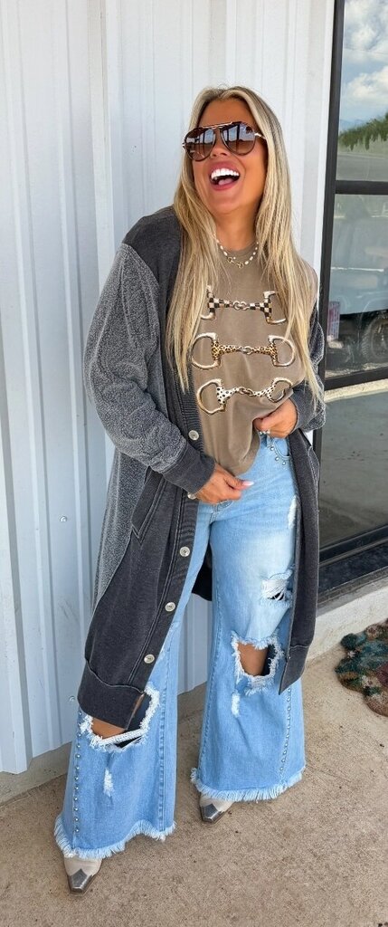 Sweatshirt Cardigan