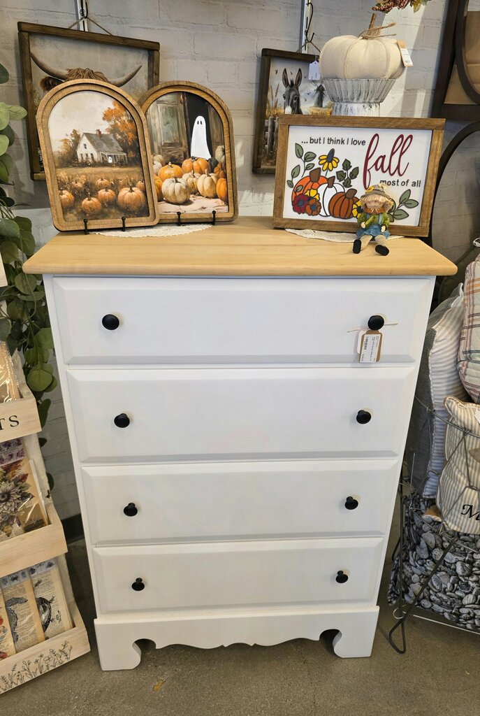 Petite White Dresser