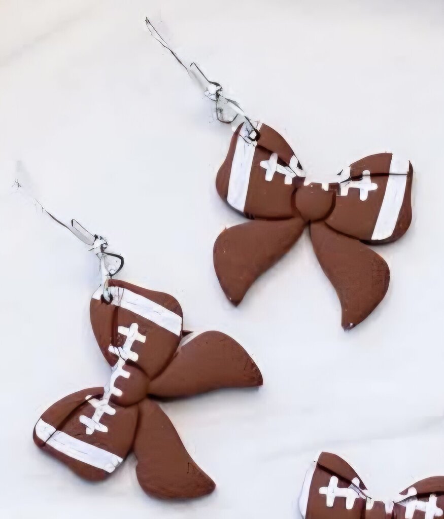 Football Bow Dangle