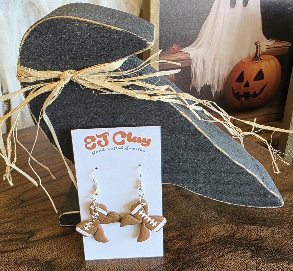 Football Bow Dangle