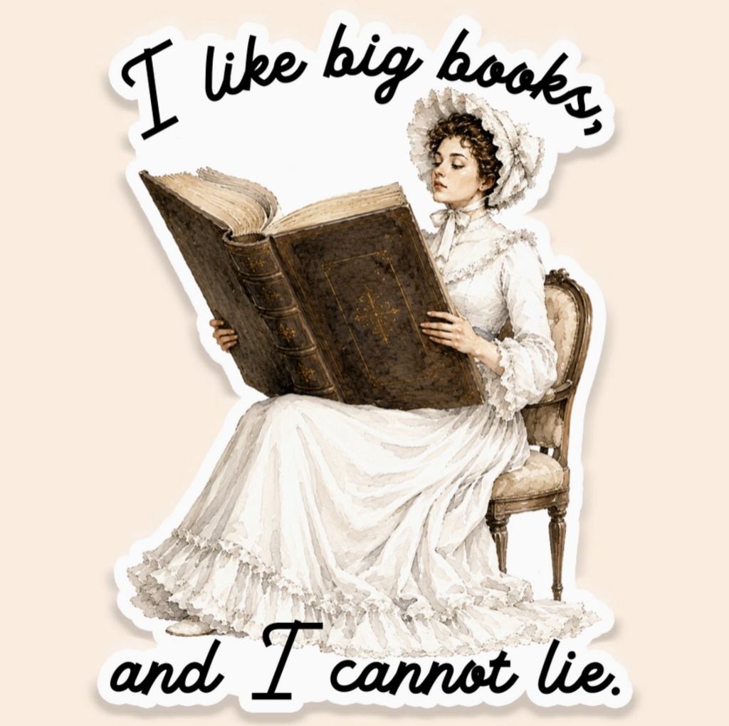 I Like Big Books Sticker