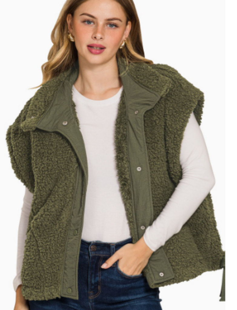 Oversized Faux Fur Vest