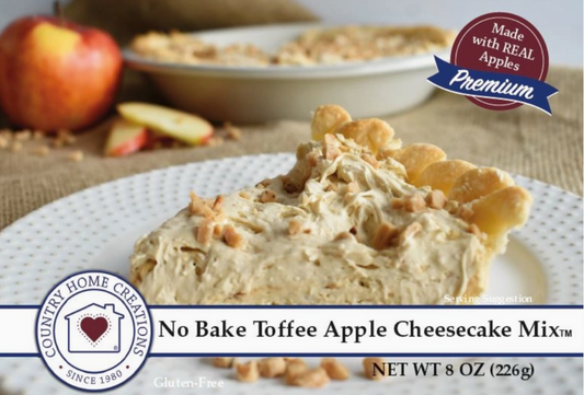 No Bake Toffee Apple Cheesecake