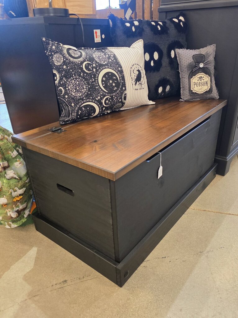 Pine Storage Bench