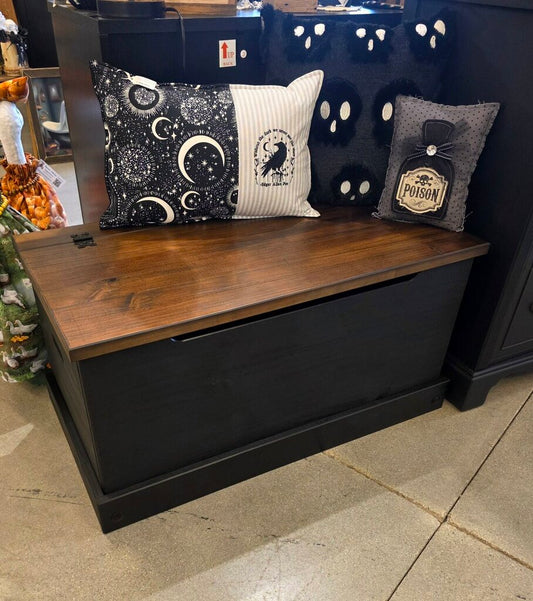 Pine Storage Bench