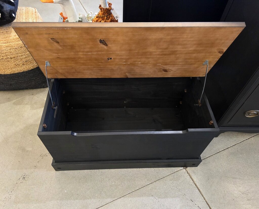 Pine Storage Bench