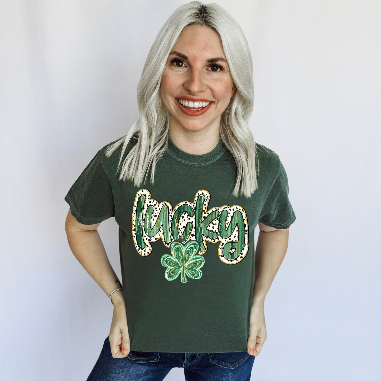 Lucky Doodle Dots Graphic Tee