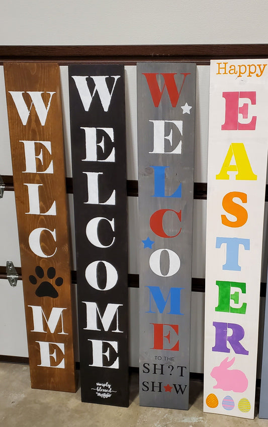 Welcome Porch Sign Class 02/24 11:30am