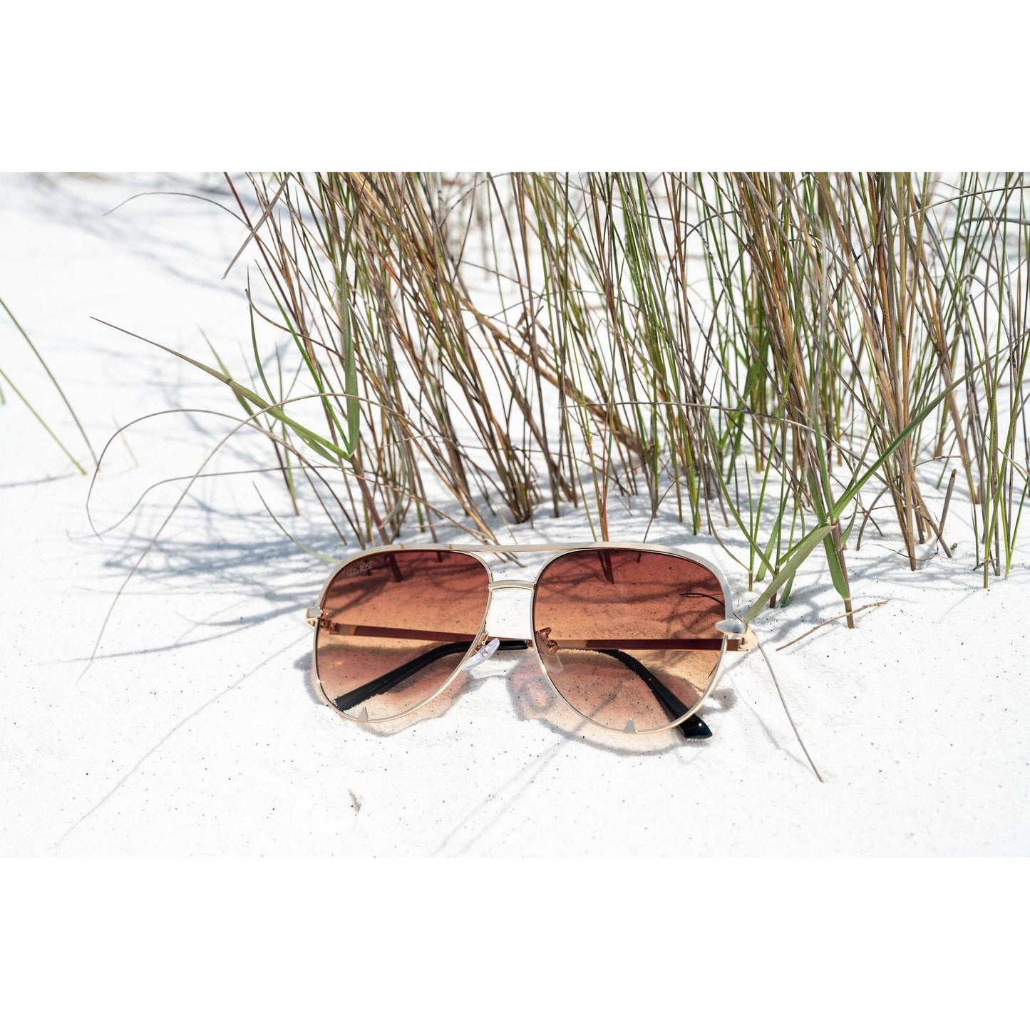 Ready to Ship | The Alex Gold / Caramel Tea - High Quality Unisex Aviator Sunglasses *