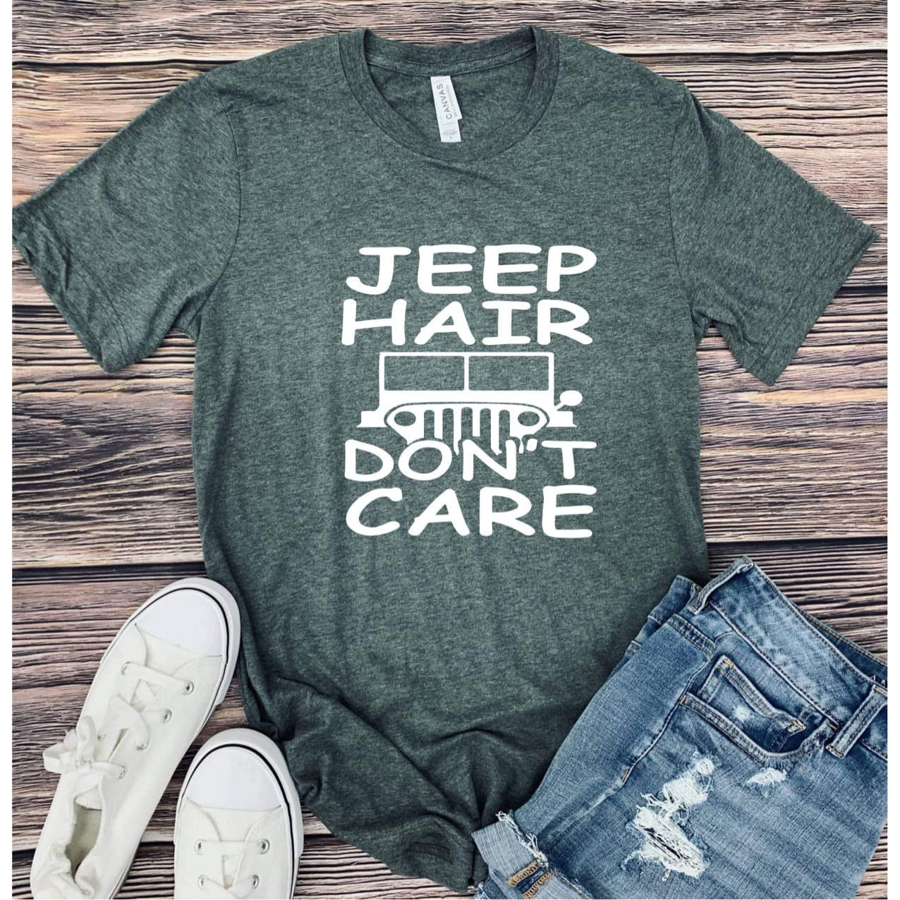 Jeep hair dont care graphic tee