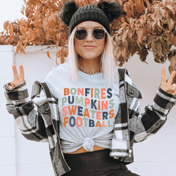 Bonfires and Football GRAPHIC TEE