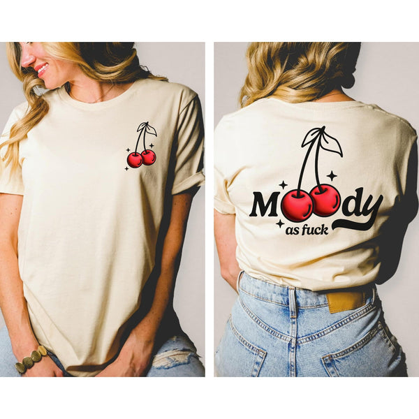 Moody As F@ck With Pocket Accent Graphic tee