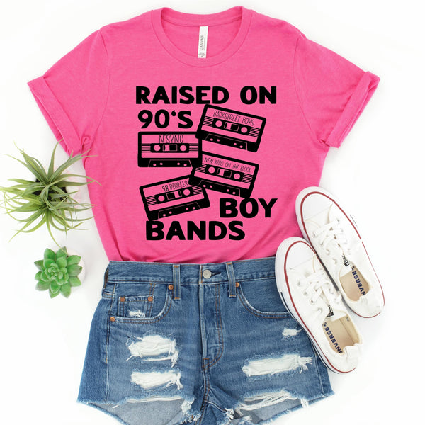 Raised On 90s Boy Bands Graphic Tee