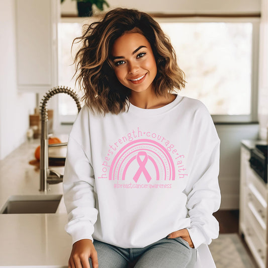 Hope Strength Courage Faith Sweatshirt