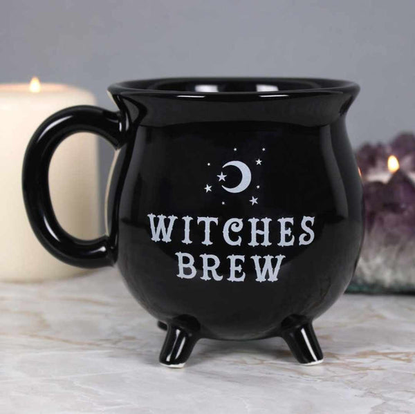 Witches Brew Gothic Halloween Cauldron Mug