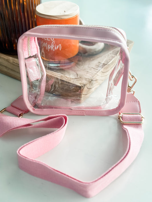 Chelsey Clear Stadium Bag "Pink"