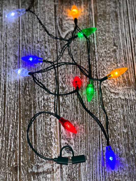 "Festive Lights" 2 in 1 Phone Charger