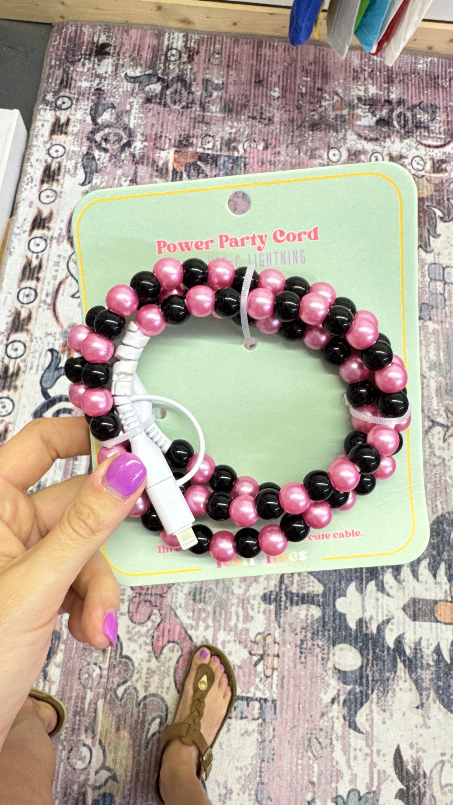 Beaded Phone Chargers USB/USB-C/Lightning