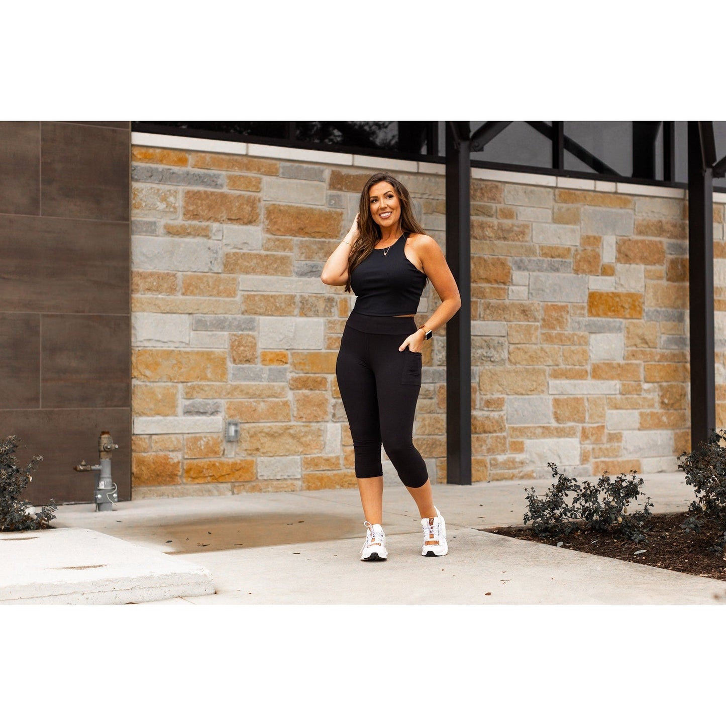 Ready to Ship | The Cassandra - Black CAPRI with POCKETS  - Luxe Leggings by Julia Rose®