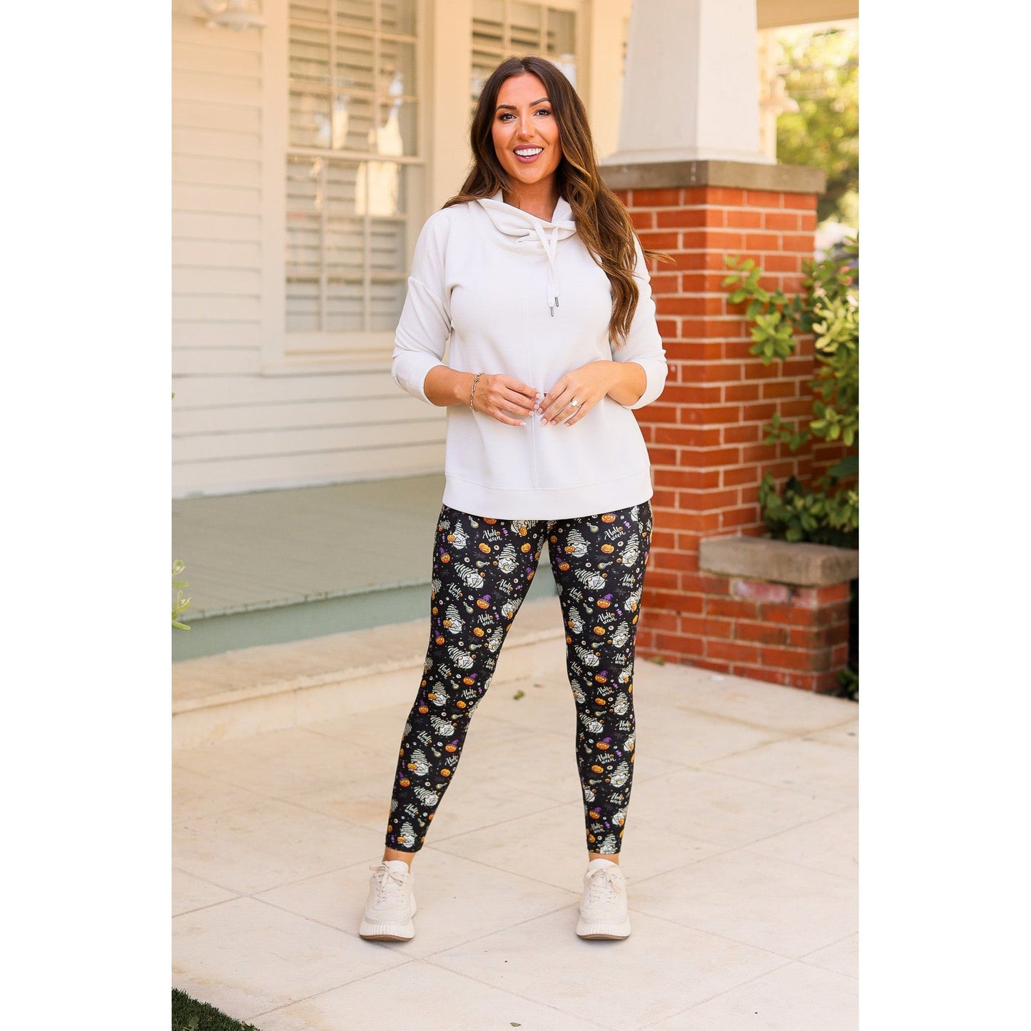 Ready to Ship  | Halloween Gnomes Full Length Leggings