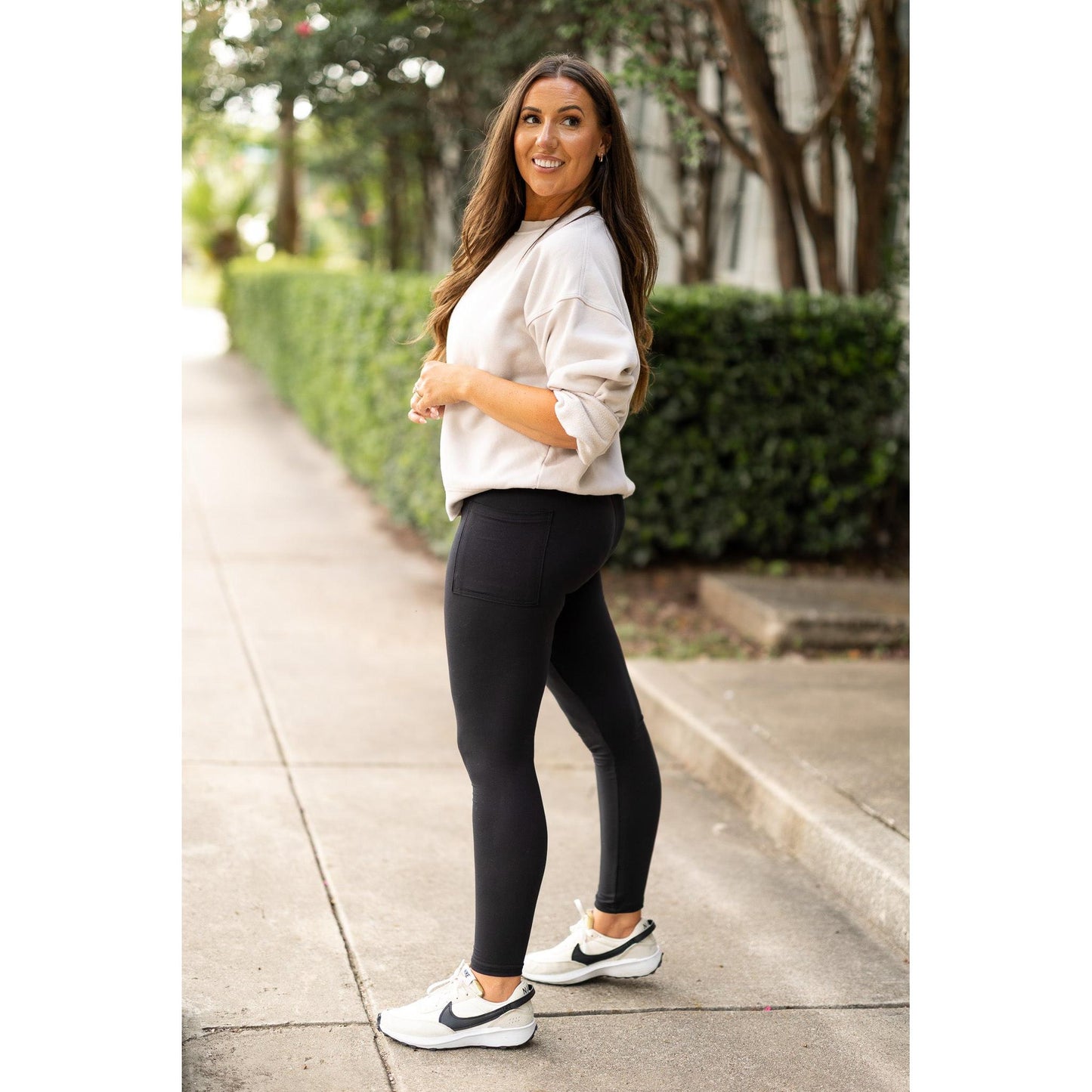 Ready to Ship | The Amber Fold-Over Full Length Leggings