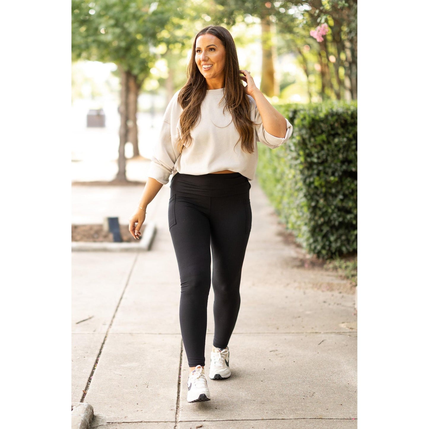 Ready to Ship | The Amber Fold-Over Full Length Leggings