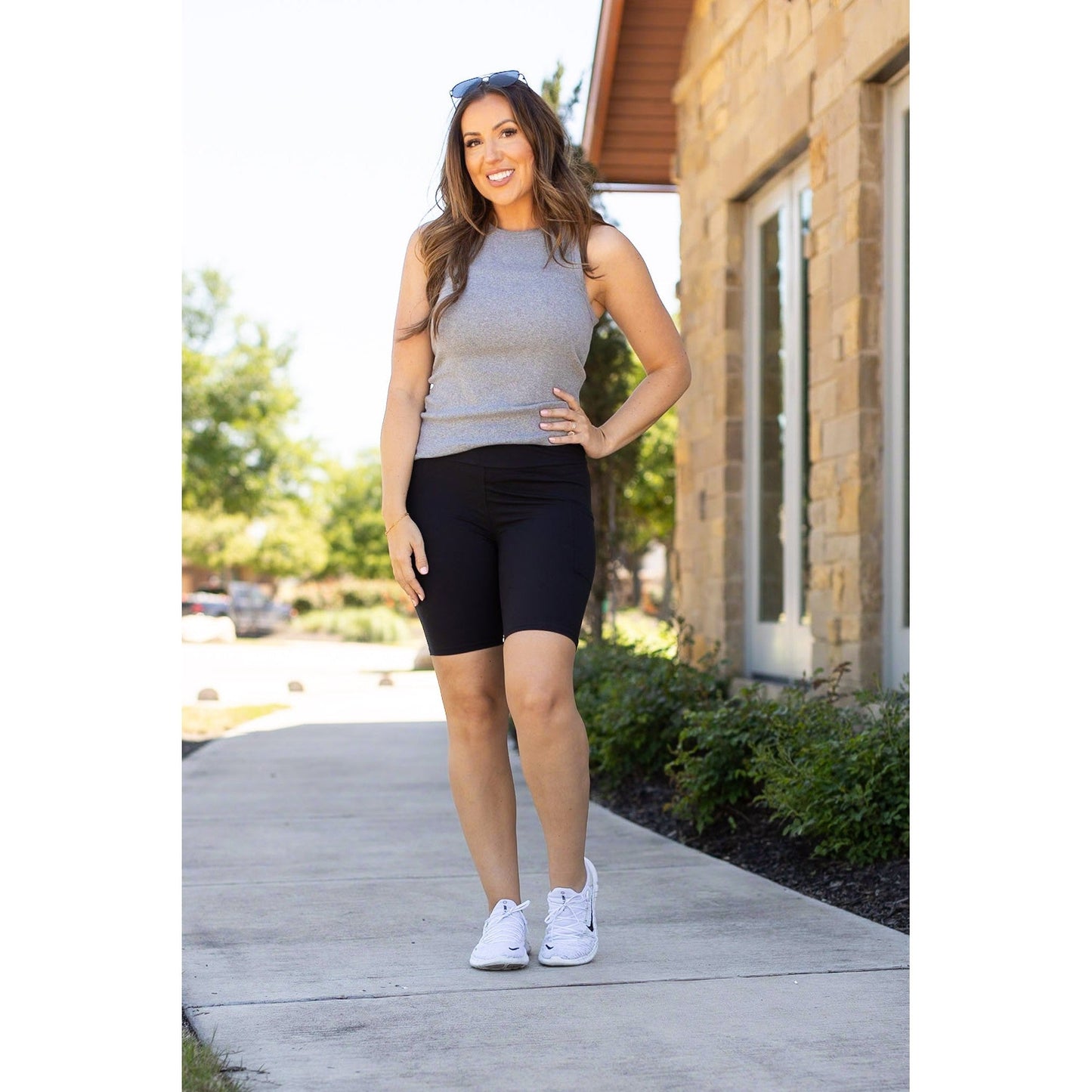 Ready to Ship | The Bree - Black  BIKER SHORTS  - Luxe Leggings by Julia Rose®