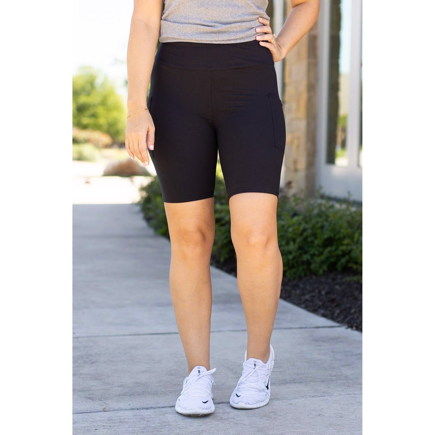 Ready to Ship | The Bree - Black  BIKER SHORTS  - Luxe Leggings by Julia Rose®