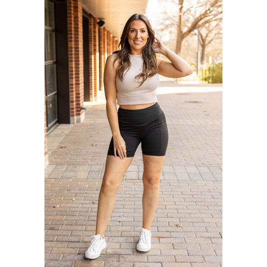 Ready to Ship  | The Callie - Tummy Control Biker 5" - Round 2 - Luxe Leggings by Julia Rose®